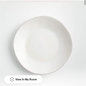 crate and barrel marin dinner and salad plates